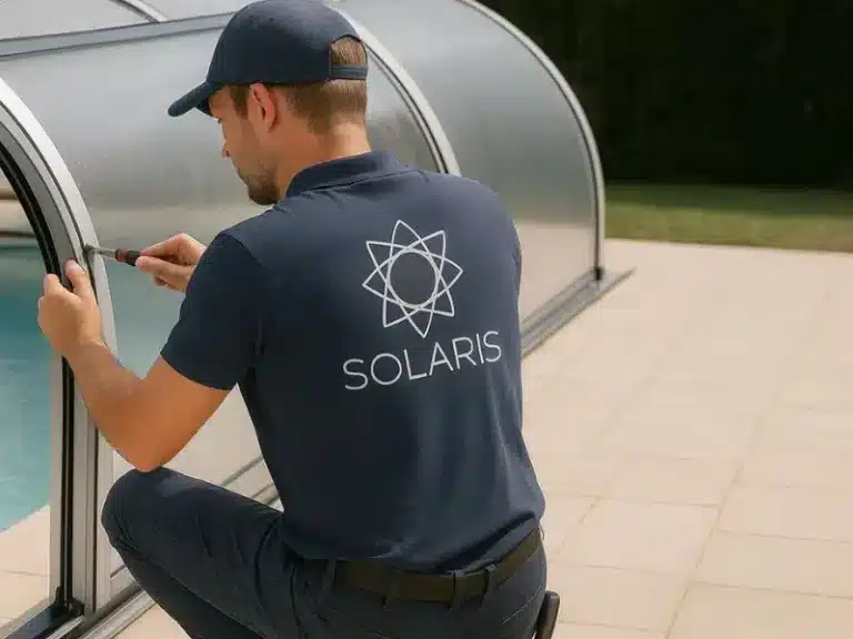 réparation d'abri piscine Sesame par SOLARIS
